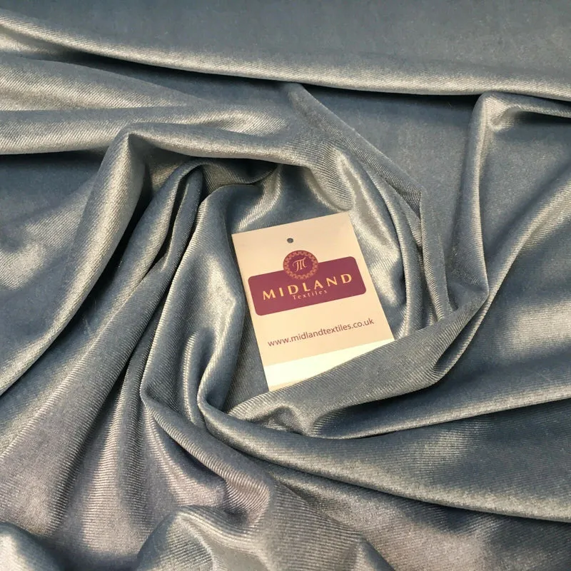 Spandex Velvet Velour Stretch Fabric - 58" Wide 4-Way Stretch M35