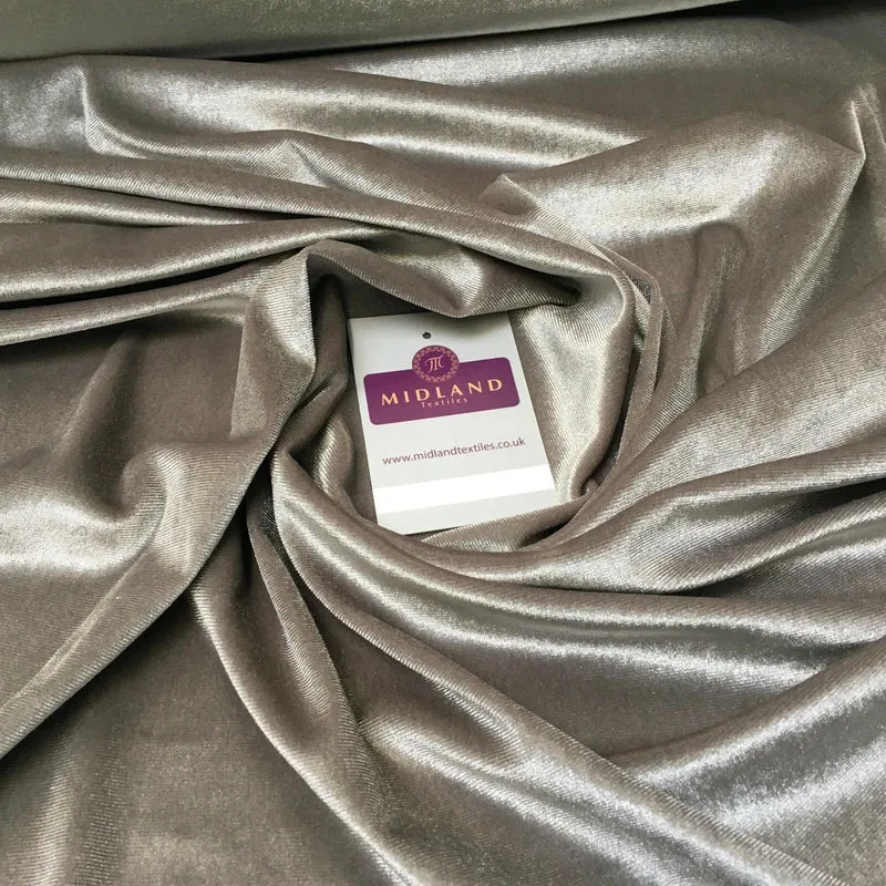 Spandex Velvet Velour Stretch Fabric - 58" Wide 4-Way Stretch M35