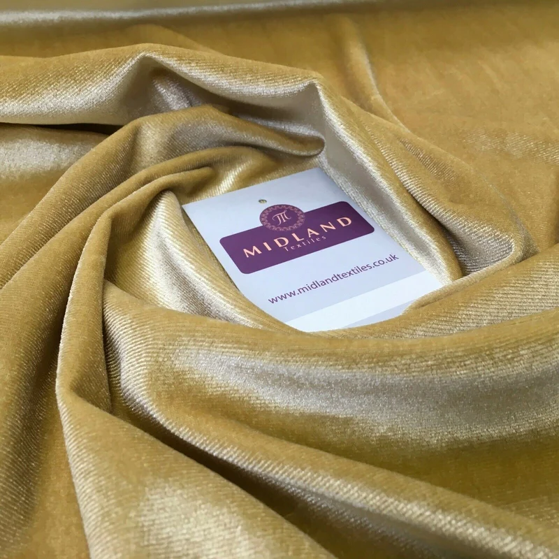 Spandex Velvet Velour Stretch Fabric - 58" Wide 4-Way Stretch M35