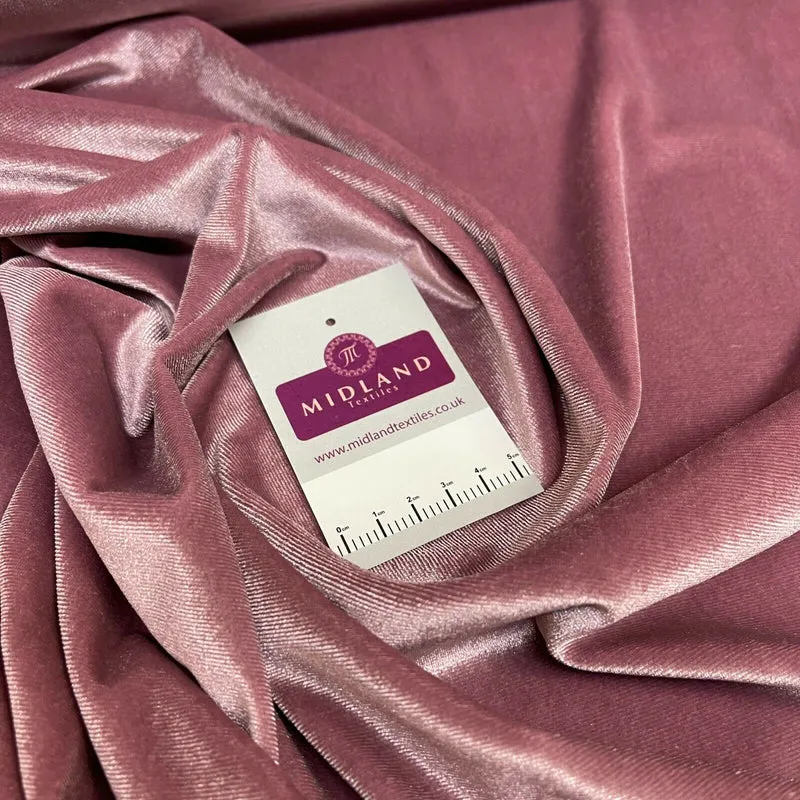 Spandex Velvet Velour Stretch Fabric - 58" Wide 4-Way Stretch M35