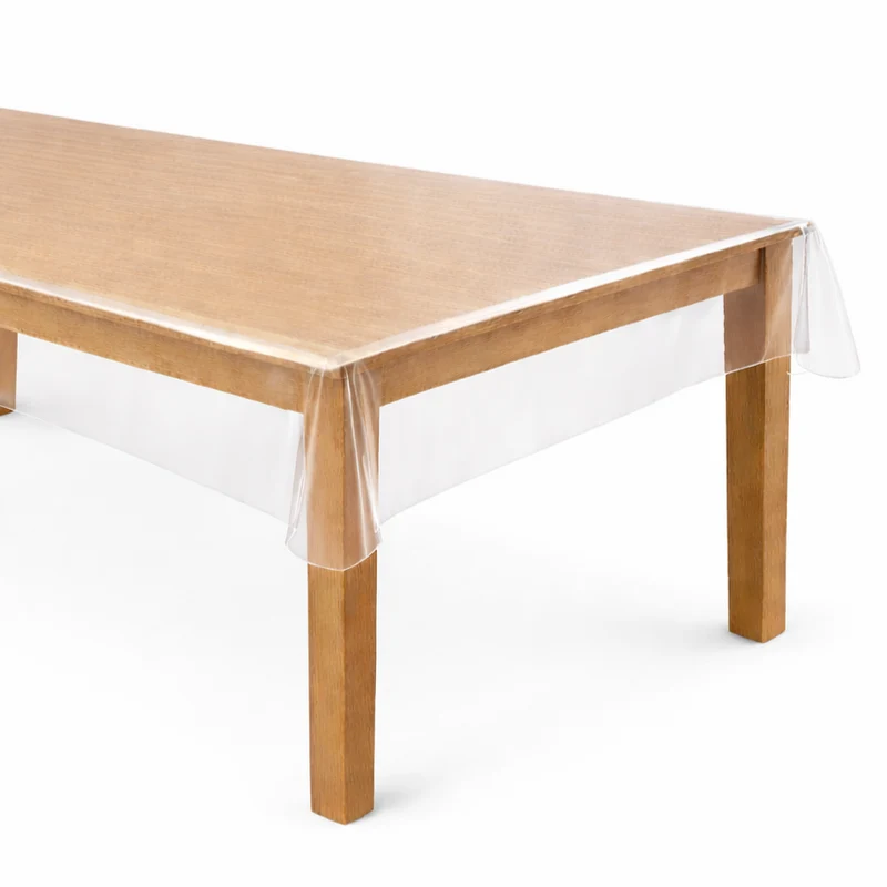 Tischfolie 160 cm Breite Übergröße transparent glasklar 0,2 mm Tischdecke Tischschutz 200 my