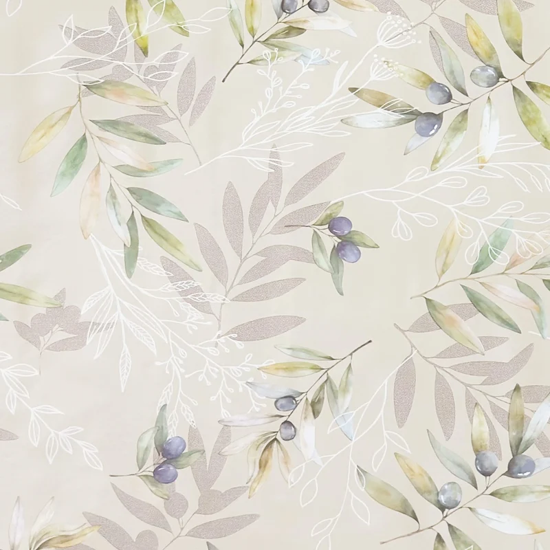 Wachstuch Tischdecke EP40 beige mediterran Oliven eckig rund oval