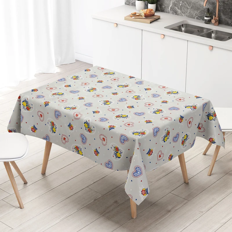 Wachstuch Rolle SONDERPOSTEN Eulen Herzen B9000-01 Rollenware