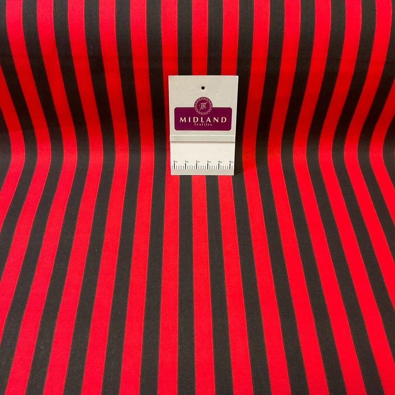 Stripped fabric nautical stripe Poly cotton printed M1707