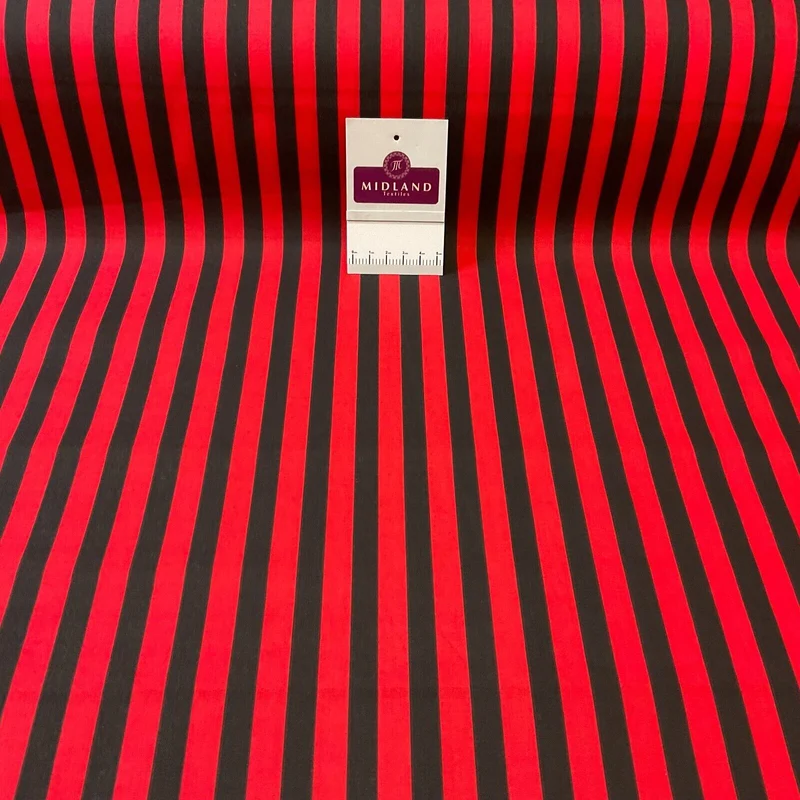 Stripped fabric nautical stripe Poly cotton printed M1707