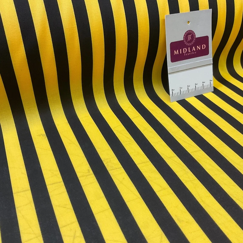 Stripped fabric nautical stripe Poly cotton printed M1707