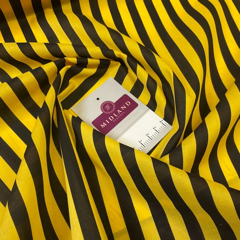 Stripped fabric nautical stripe Poly cotton printed M1707