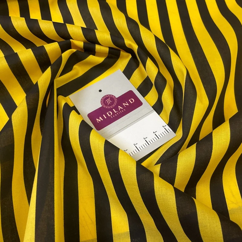 Stripped fabric nautical stripe Poly cotton printed M1707