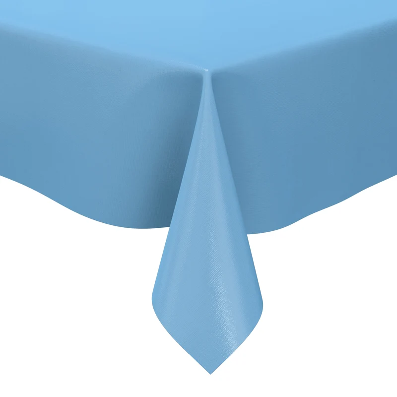 Wachstuch Tischdecke hellblau einfarbig unifarben uni291 eckig rund oval