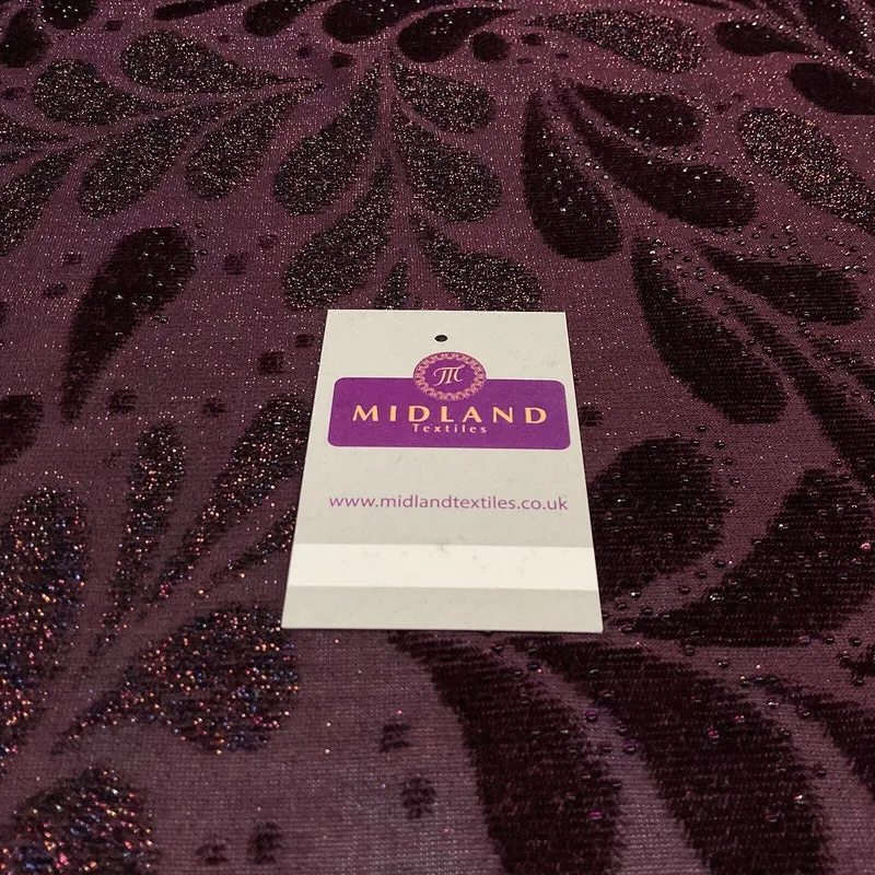 Velvet Devore Stretch Dew Drops Dress Fabric 158cm Wide M1826