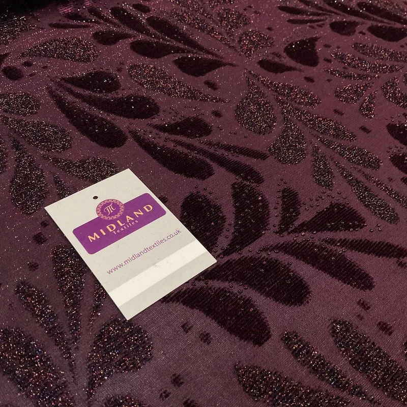 Velvet Devore Stretch Dew Drops Dress Fabric 158cm Wide M1826