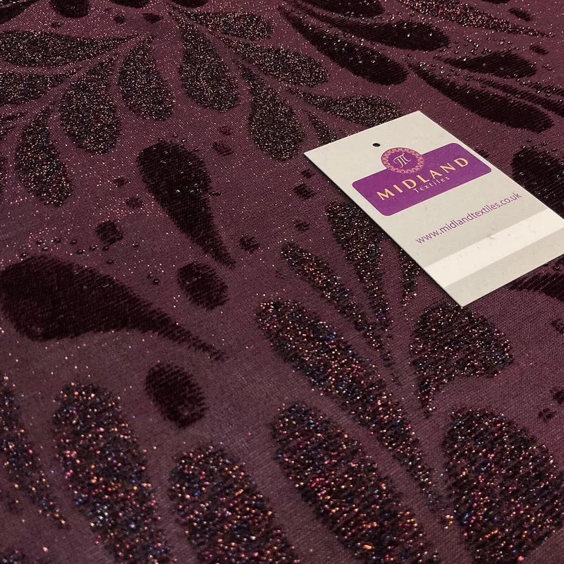 Velvet Devore Stretch Dew Drops Dress Fabric 158cm Wide M1826