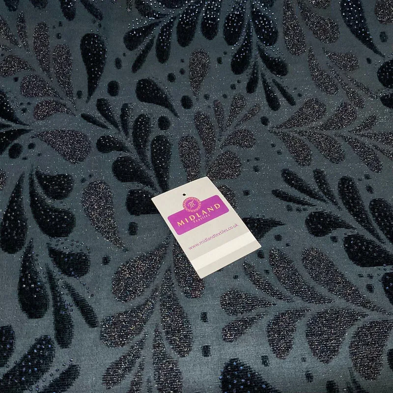 Velvet Devore Stretch Dew Drops Dress Fabric 158cm Wide M1826