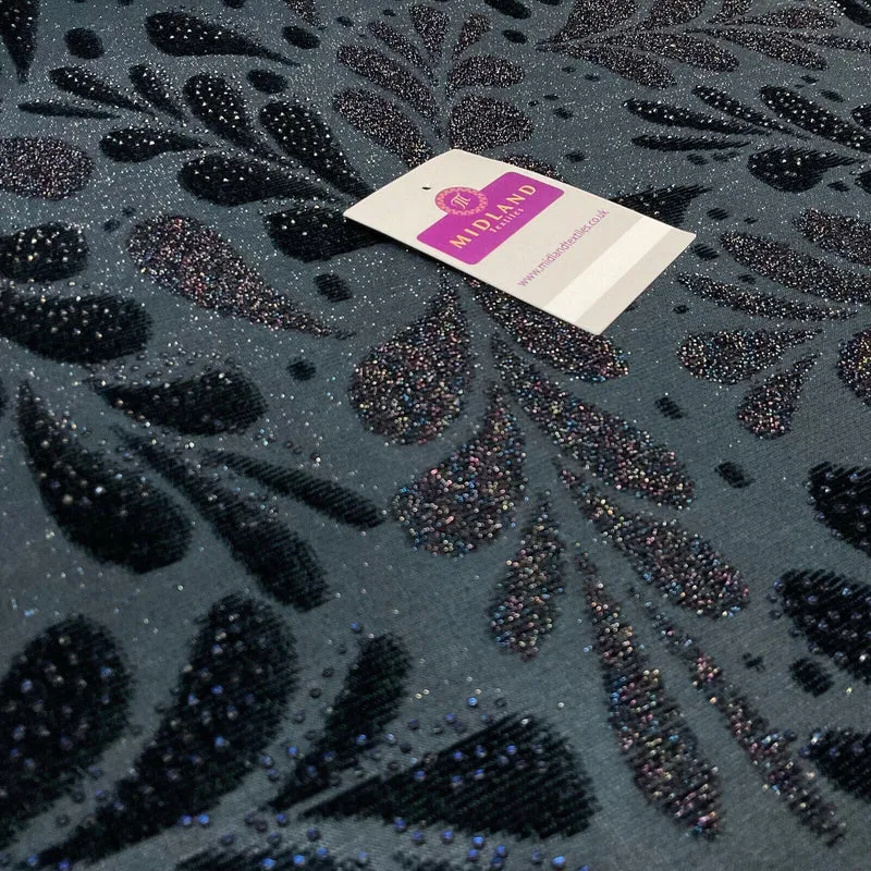 Velvet Devore Stretch Dew Drops Dress Fabric 158cm Wide M1826