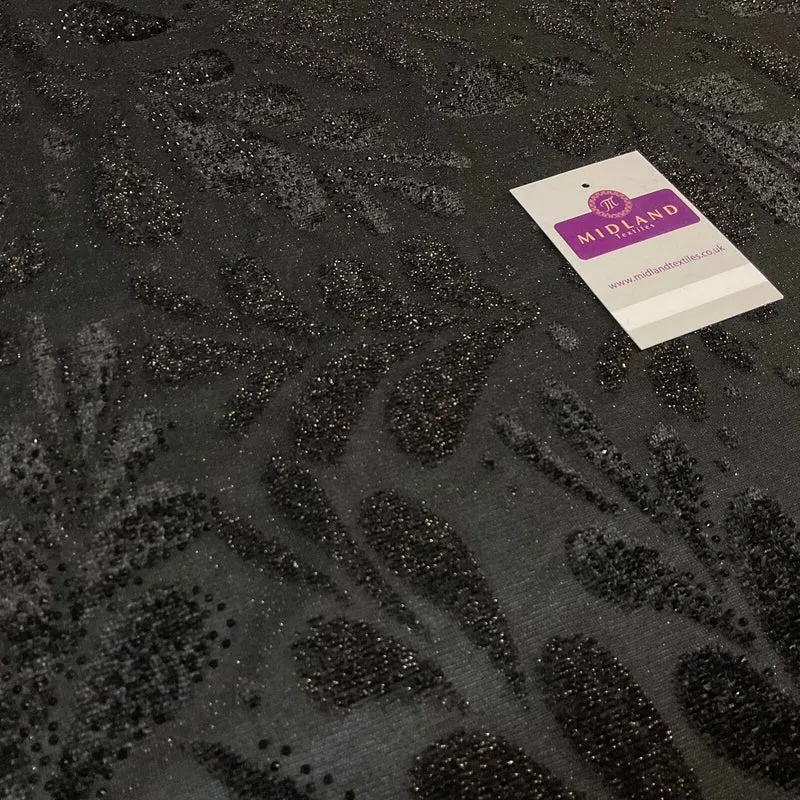 Velvet Devore Stretch Dew Drops Dress Fabric 158cm Wide M1826