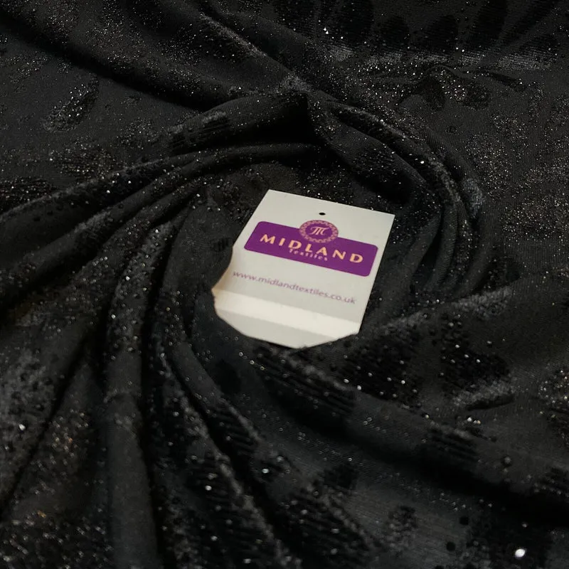 Velvet Devore Stretch Dew Drops Dress Fabric 158cm Wide M1826