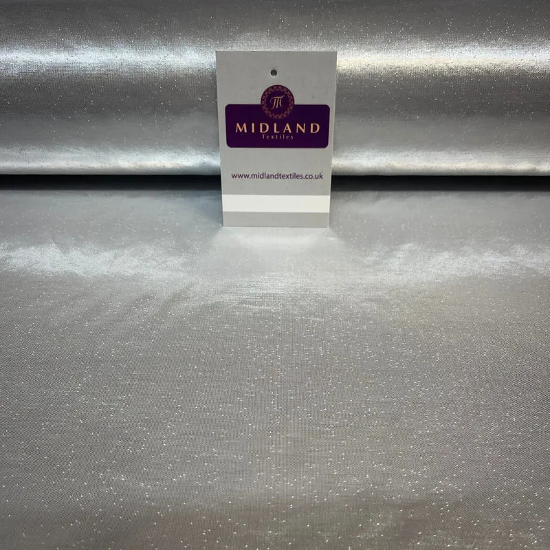 Silver Japanese Metalic Lame Textured 48" Wide fabric M1822 Sold per metre Mtex