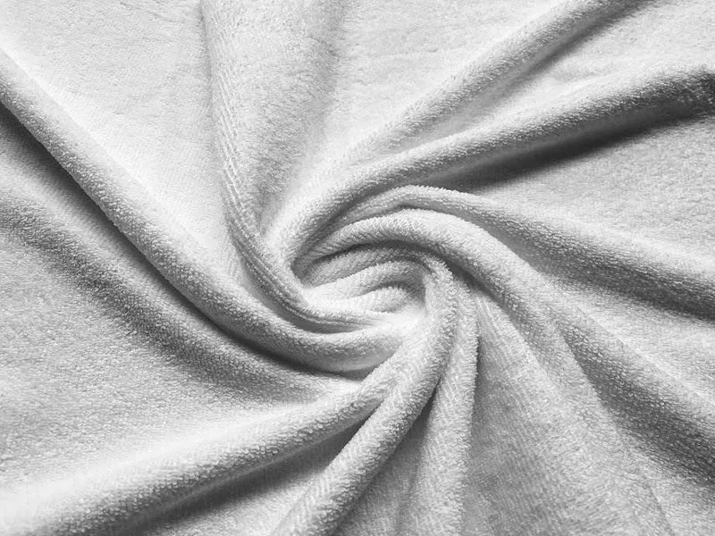 White Double sided towelling cleaning polishing non stretch fabric M1827 Mtex