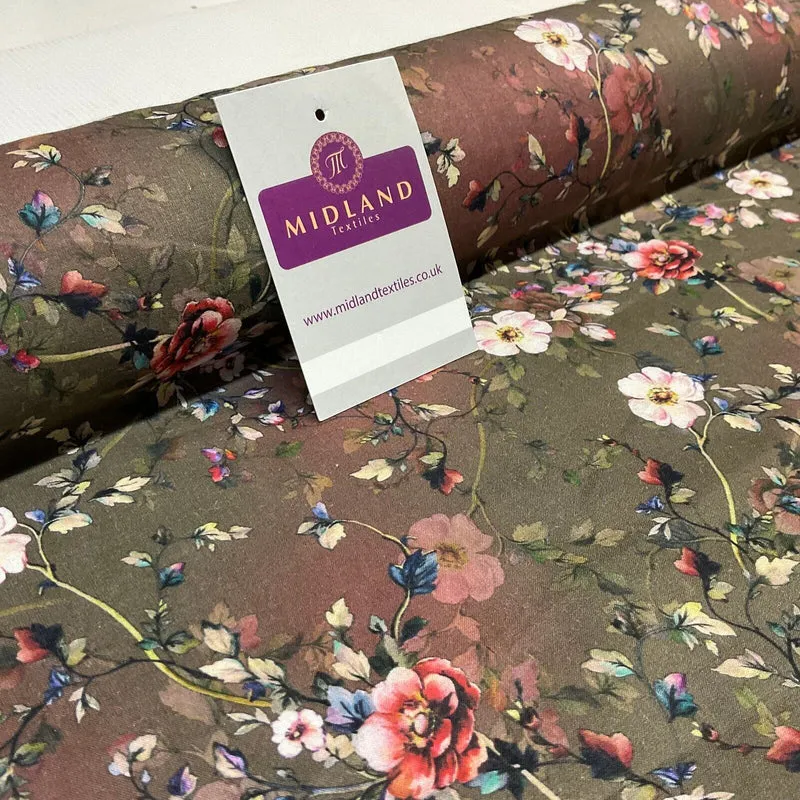Summer floral lightweight Cotton Lawn dress Fabric Sold per Metre M1828