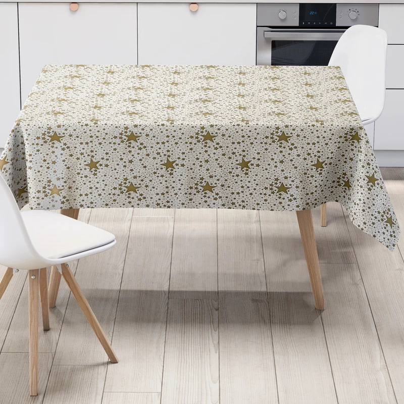 Wachstuch Tischdecke P226-1 Sterne gold Weihnachten Advent eckig rund oval