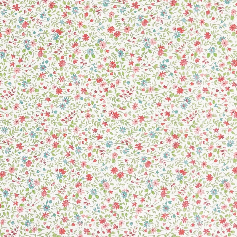 Jacquard Tischdecke aus beschichteter Baumwolle mit Fleckenschutz YILDA4 Blumenwiese eckig rund oval