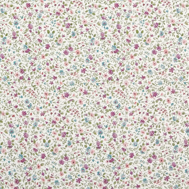 Jacquard Tischdecke aus beschichteter Baumwolle mit Fleckenschutz YILDA3 Blumenwiese eckig rund oval