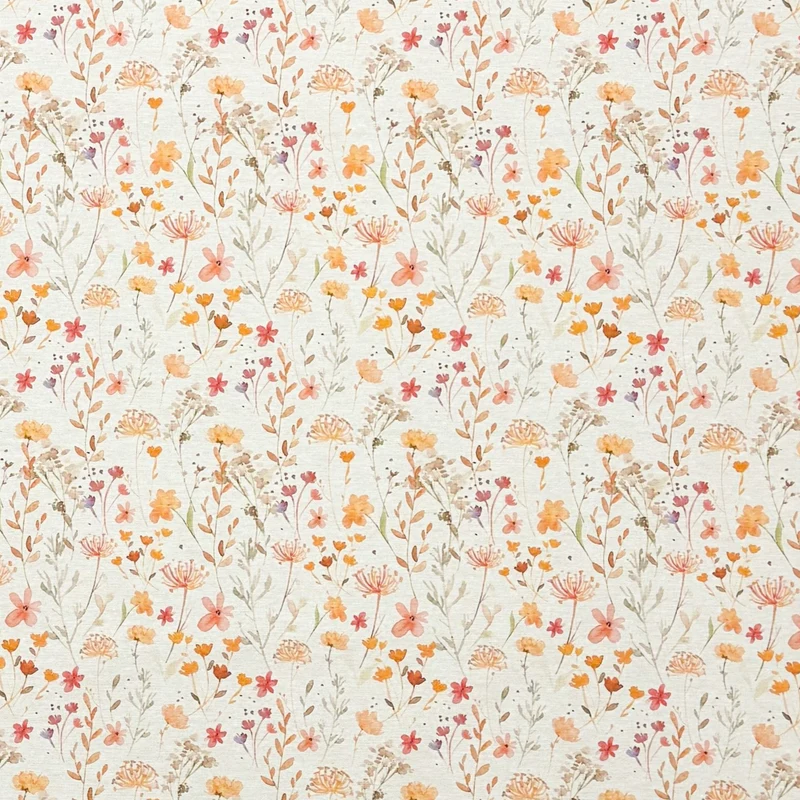 Jacquard Tischdecke aus beschichteter Baumwolle mit Fleckenschutz SERENA 2 Blumenwiese Gräser Pusteblume eckig rund oval