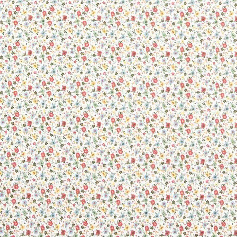 Jacquard Tischdecke aus beschichteter Baumwolle mit Fleckenschutz LUAN Blumenwiese Primeln Frühjahr eckig rund oval