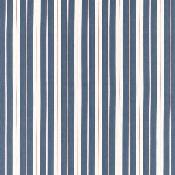 Cotton Stripes - navy & red