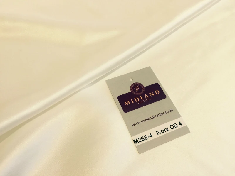 Duchess Bridal Matt satin Dress Fabric 100% Polyester 58" Wide M265