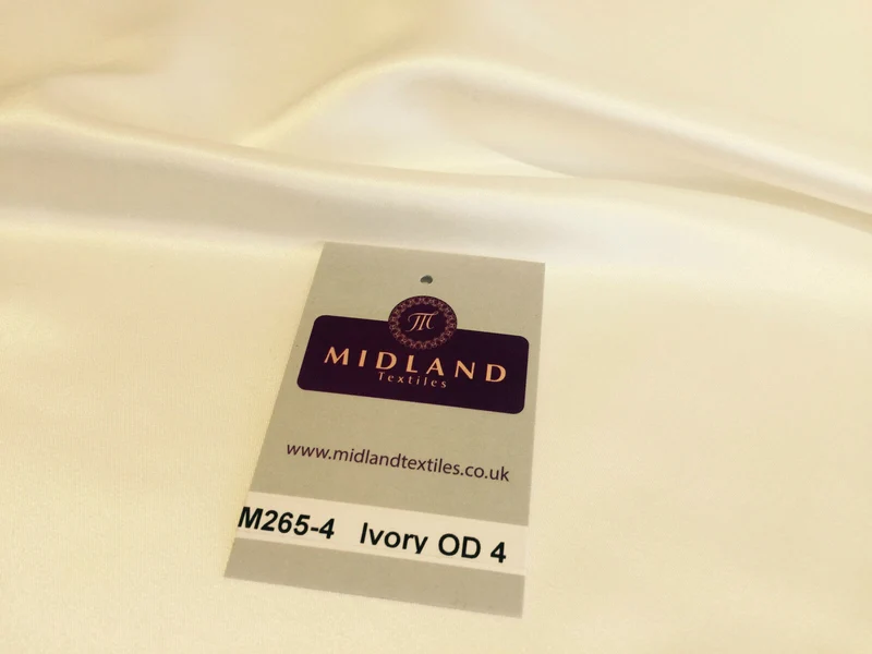Duchess Bridal Matt satin Dress Fabric 100% Polyester 58" Wide M265