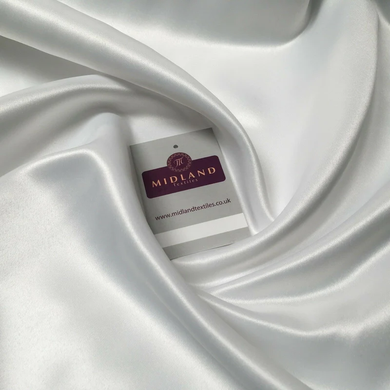 Duchess Bridal Matt satin Dress Fabric 100% Polyester 58" Wide M265