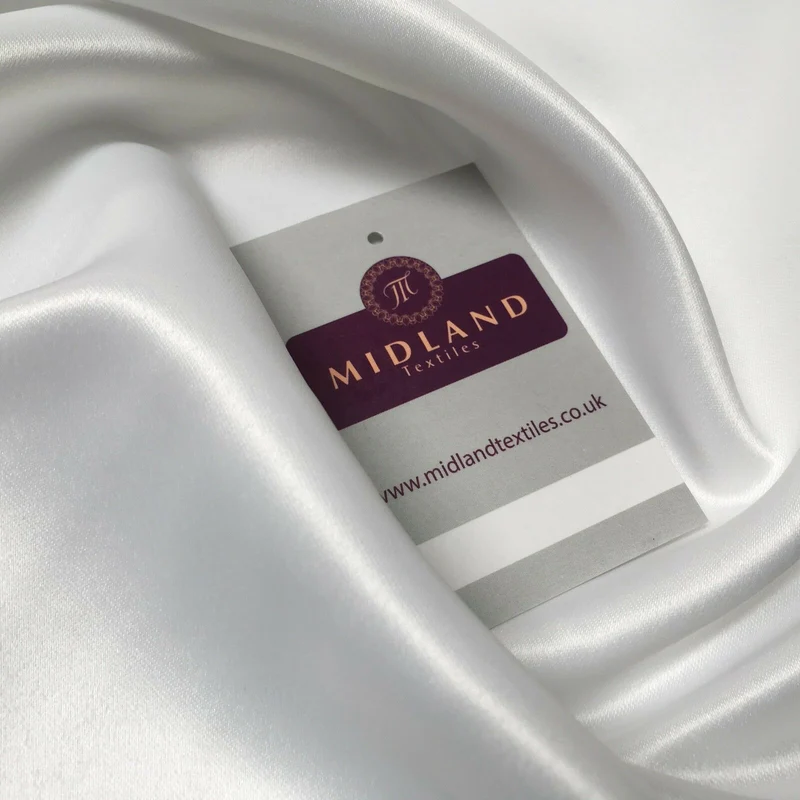 Duchess Bridal Matt satin Dress Fabric 100% Polyester 58" Wide M265