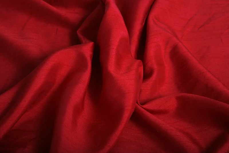 SATIN BACKED FAUX DUPION Shantung RAW SILK 100% POLYESTER FABRIC 44" M299