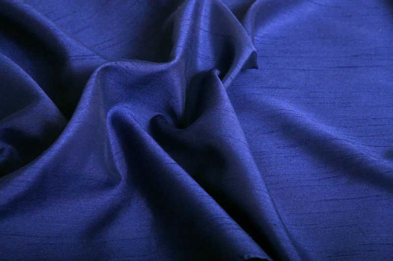SATIN BACKED FAUX DUPION Shantung RAW SILK 100% POLYESTER FABRIC 44" M299