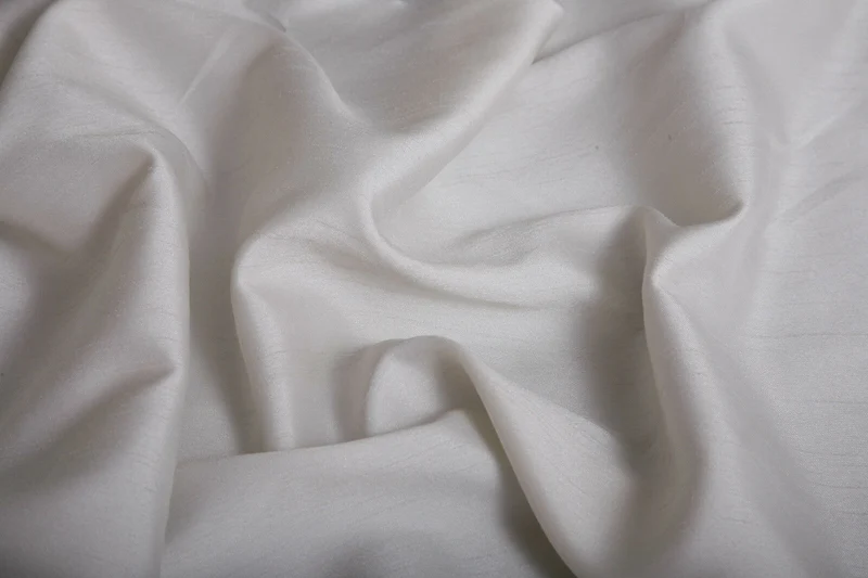 SATIN BACKED FAUX DUPION Shantung RAW SILK 100% POLYESTER FABRIC 44" M299