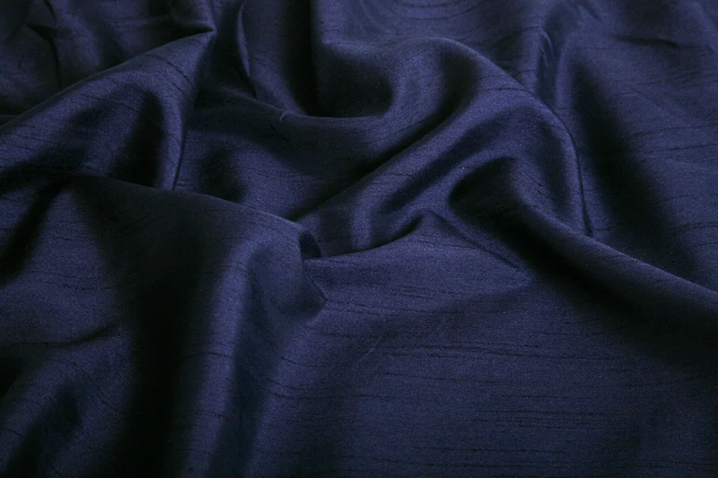 SATIN BACKED FAUX DUPION Shantung RAW SILK 100% POLYESTER FABRIC 44" M299