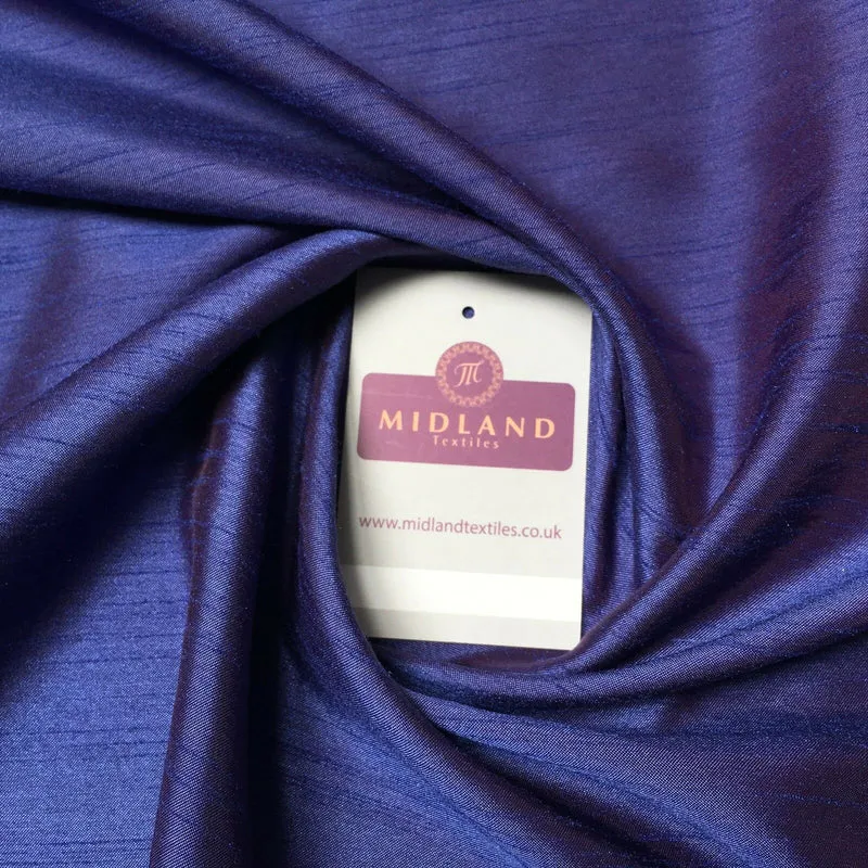 SATIN BACKED FAUX DUPION Shantung RAW SILK 100% POLYESTER FABRIC 44" M299