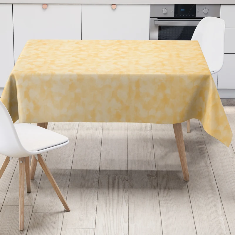 Wachstuch Tischdecke K150033 gelb marmoriert Marmoroptik eckig rund oval