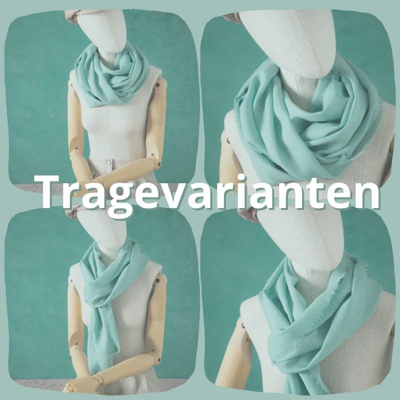 2er-Set hauchfeine Schals aus Merinowolle kbT