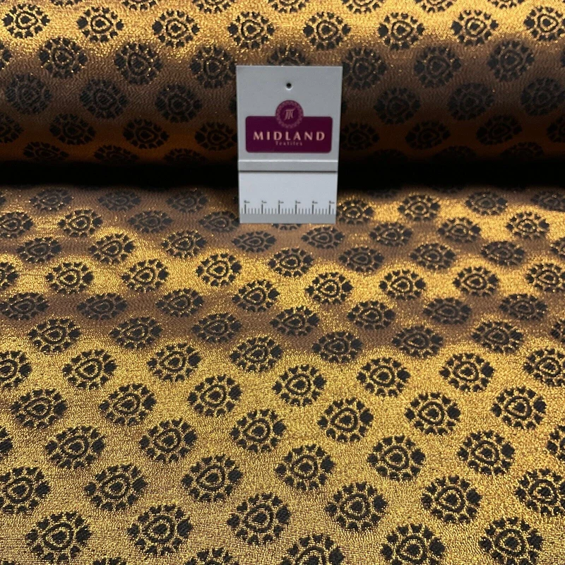 Indian Banarsi fabric Brocade Geometric waistcoat wedding 125cm wide M1688