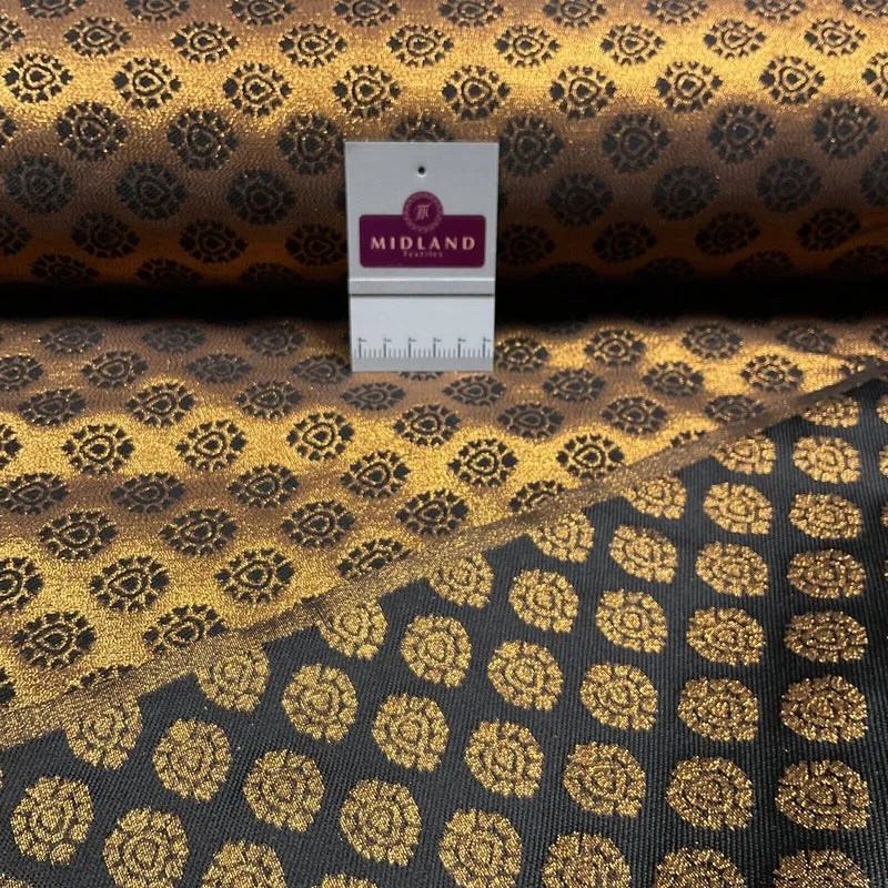 Indian Banarsi fabric Brocade Geometric waistcoat wedding 125cm wide M1688
