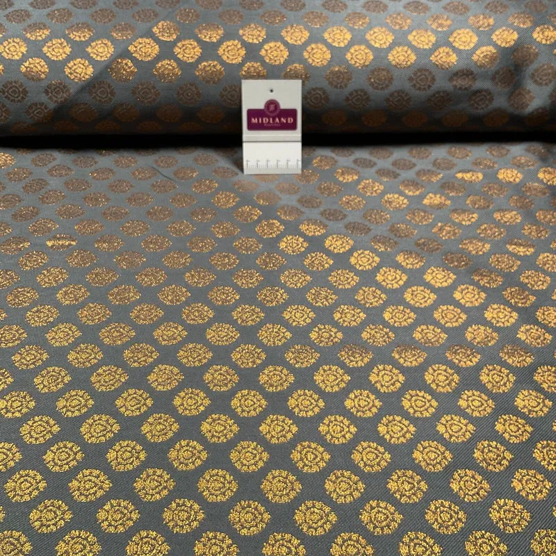 Indian Banarsi fabric Brocade Geometric waistcoat wedding 125cm wide M1688