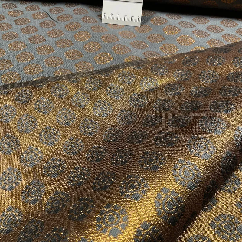 Indian Banarsi fabric Brocade Geometric waistcoat wedding 125cm wide M1688