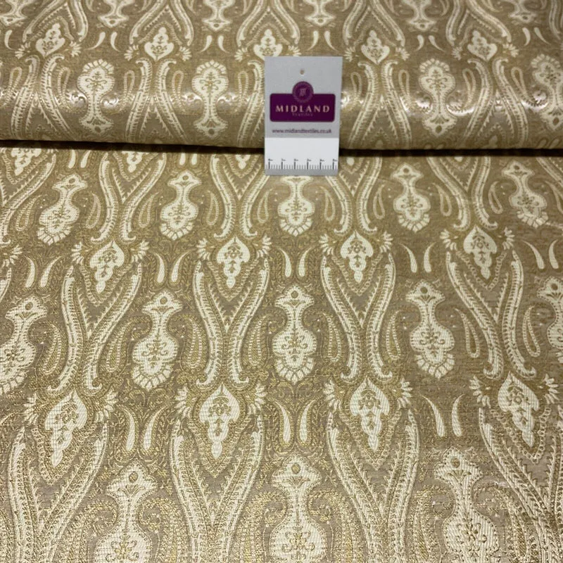 Indian Banarsi Brocade wedding double paisley ornate fabric 150cm wide M1728