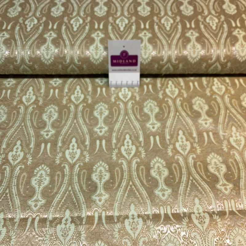Indian Banarsi Brocade wedding double paisley ornate fabric 150cm wide M1728