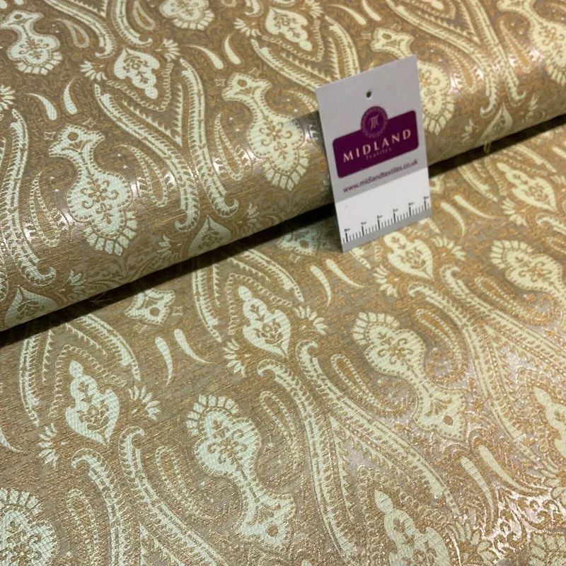 Indian Banarsi Brocade wedding double paisley ornate fabric 150cm wide M1728