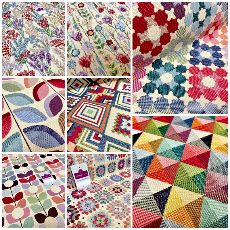 Cotton Rich Woven Tapestry Upholstery Furniture Curtain cushion fabric M1725