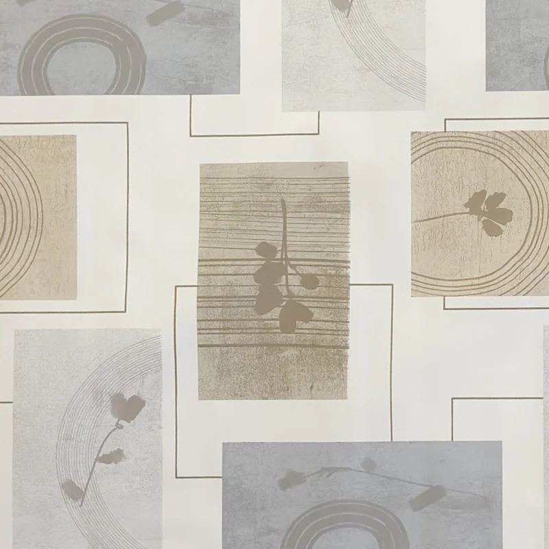 Wachstuch Tischdecke geprägt 38044 grafischen Blättermotiven Herbst eckig rund oval