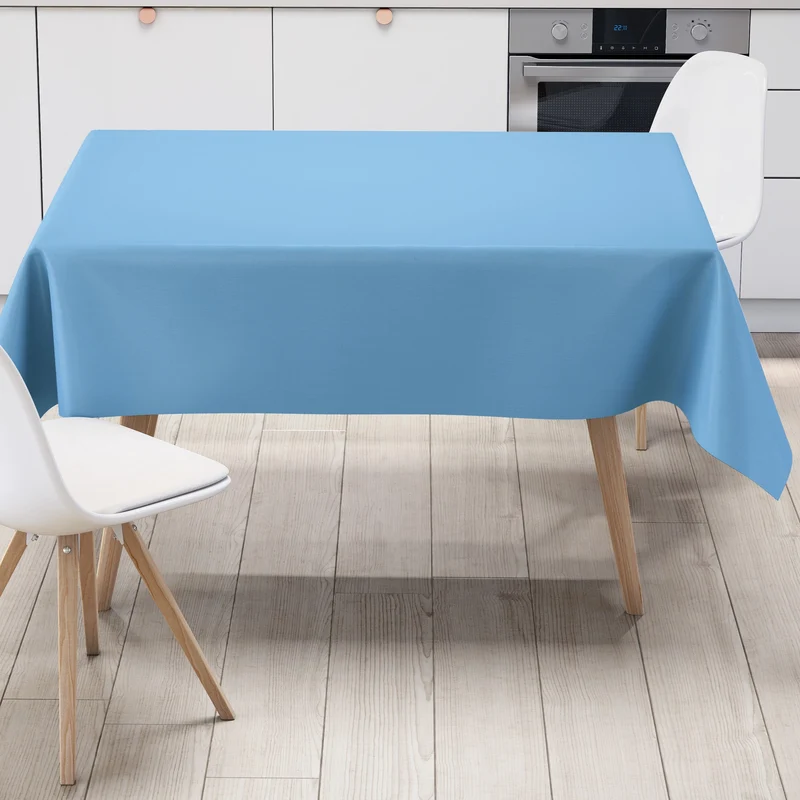 Wachstuch Tischdecke hellblau uni 291 einfarbig unifarben eckig rund oval
